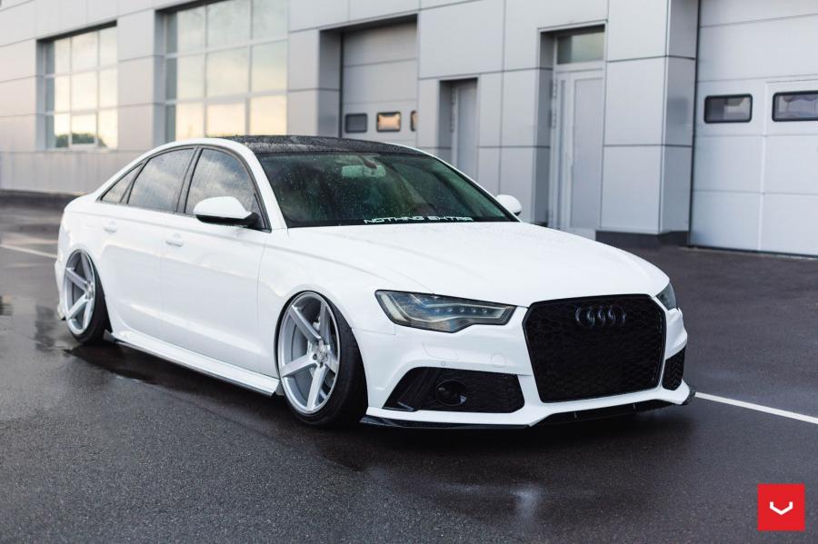  Audi S6 Sedan on Vossen Wheels (CV3R) 2017 года  (фото 5 из 16)